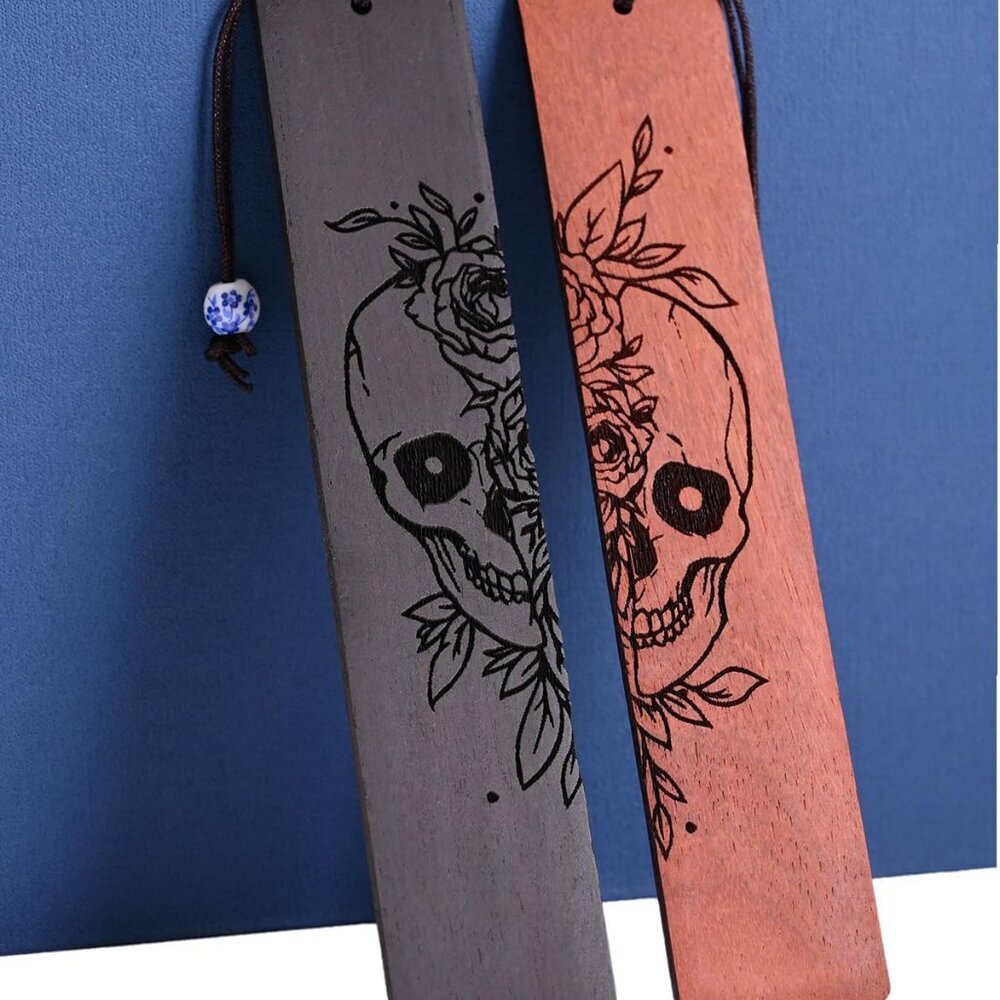 Horror Bookmark, Cool Halloween Bookmarks Skull Gothic Bookmarks for Adult Horro